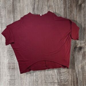 Jolie Los Angeles Burgundy Billowy Sleeve Top Women’s L Boho